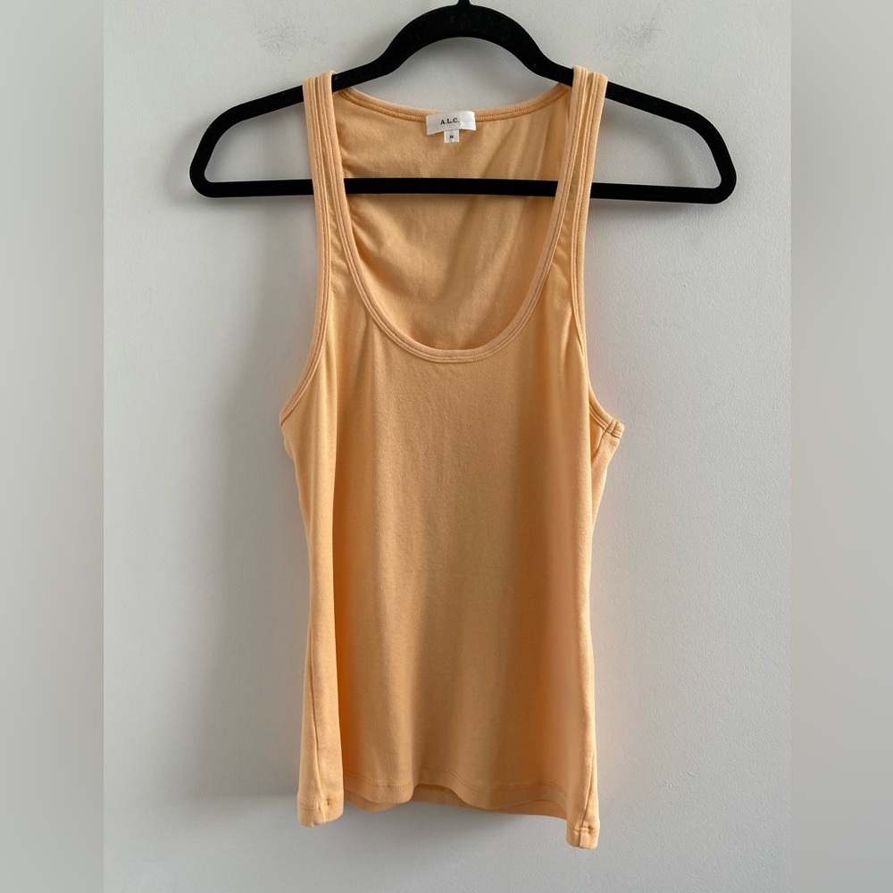 A.L.C. Orange Savanna Scoop Neck Tank Top Size Medium